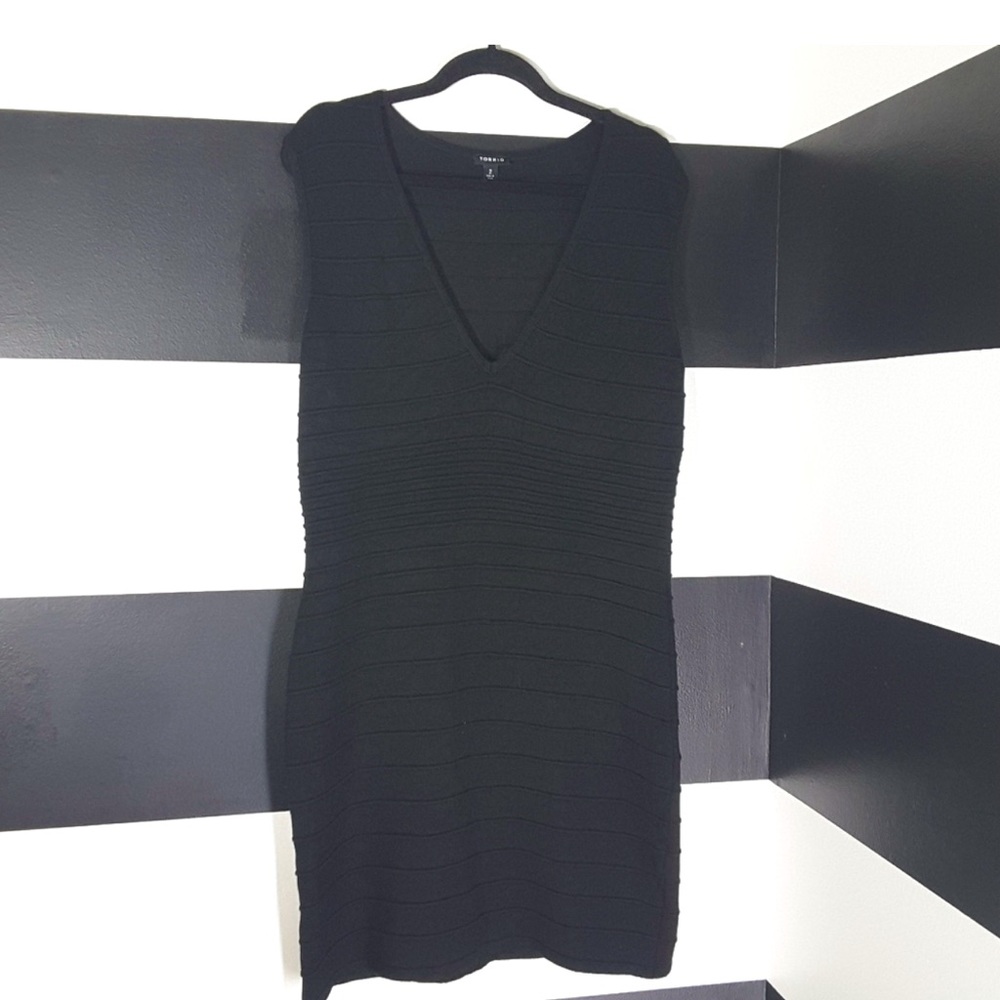 TORRID Black Knit Bodycon Dress Size 2X